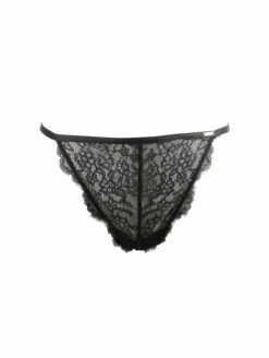 Pour Moi India Embroidery Thong -CA Swimsuit Sales Shop 20364IndiaBoldEmbroideryThongBlackFrontEdited