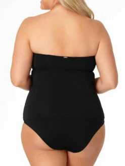 Anne Cole Twist Front Bandeaukini Swim Top -CA Swimsuit Sales Shop 21PT25001PlusBlackback 2a57bf0d 12ef 482b 83df cd5835ecb340