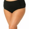 Anne Cole High Waist Tummy Control Plus Size Bikini Brief