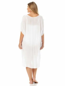 Gazebo Parts Direct Sales Store -CA Swimsuit Sales Shop 23PC54101EasyTunicPlusSizeWhiteBackEdit