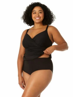 Anne Cole Surplice Under Wired Plus Size Tankini