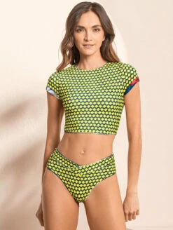 Maaji Pool Crop Bikini Top -CA Swimsuit Sales Shop 2897SCR600PoolSwimCropTop2710SCC602JannineMidRiseCheekyBriefRomanticaFrontEdited2