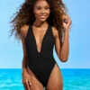 Maaji Shims Plunge One Piece Swimsuit