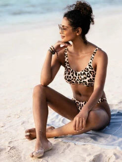 Freya Animal Instinct High Leg Swim Brief -CA Swimsuit Sales Shop AS203914BikiniTopNaturalFrontLifestyle2 f7f7fcf4 aa15 4983 b97b d7dc638d1dfe