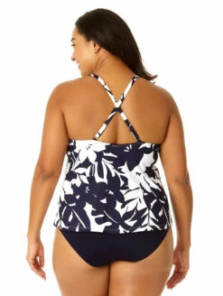 Anne Cole Easy Triangle Plus Tankini Top 5 Anne Cole Easy Triangle Plus Tankini Top -CA Swimsuit Sales Shop AnneColeEasyTrianglePlusTankiniTop23PT22418CoastalPalmBack