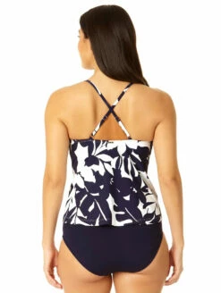 Anne Cole Easy Triangle Tankini Top 5 Anne Cole Easy Triangle Tankini Top -CA Swimsuit Sales Shop AnneColeEasyTriangleTankiniTop23MT22418CoastalPalmBack