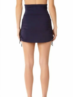 Anne Cole Hi-Waist Skirt -CA Swimsuit Sales Shop AnneColeHighWaistSkirtMYMB41701NavyBack2