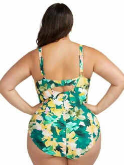 Artesands Cezanne One Piece Swimsuit 7 Artesands Cezanne One Piece Swimsuit -CA Swimsuit Sales Shop ArteSandsCezanneOnePieceSwimsuitAT1763NAGreenFloralBack