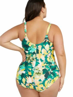 Artesands Delacroix One Piece Swimsuit -CA Swimsuit Sales Shop ArteSandsDelacroixOnePieceSwimsuitAT1720NAGreenFloralBack
