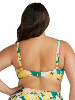 Artesands Delacroix Bikini Top -CA Swimsuit Sales Shop ArteSandsDelacrooixBikiniTopAT3711NAGreenFloralBack