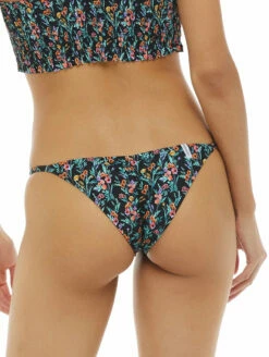 Body Glove Macabu Brasilia Swim Bottom -CA Swimsuit Sales Shop BodyGloveBrasiliaFixedBikiniBottom39 582140BlackFloralBack