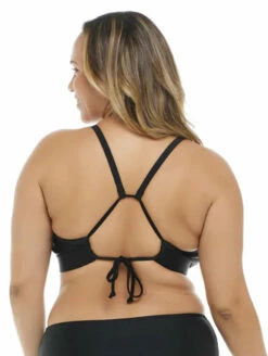 Body Glove Drew Triangle Plus Swim Top -CA Swimsuit Sales Shop BodyGloveDrewFixedTriangleTopPlus39 506128DBlackBack