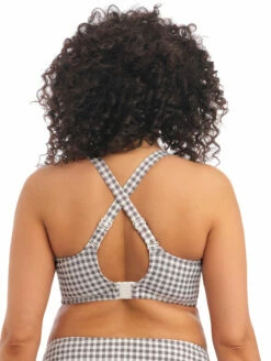 Elomi Checkmate Plunge Bikini Top -CA Swimsuit Sales Shop ES800302Plungecrossstraps