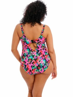 Elomi Savaneta Non Wire One Piece Swimsuit -CA Swimsuit Sales Shop ES801343ElomiSavanetaNonWiredOnePieceSwimsuitBlackBack