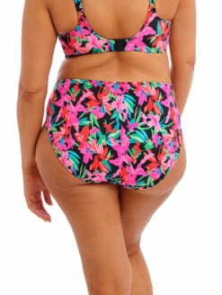 Elomi Savaneta Mid Rise Bikini Briefs -CA Swimsuit Sales Shop ES801372SavanetaMidRiseBikiniBriefBlackBack