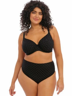 Elomi Bazaruto Mid Rise Bikini Brief -CA Swimsuit Sales Shop ElomiSwimBazarutoMidRiseBikiniBriefBlackES800672Set