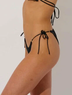 Everyday Sunday Side Tie Bikini Bottom -CA Swimsuit Sales Shop EverydaySundaySideTieBikiniBottomESBEAW00844BlackSide