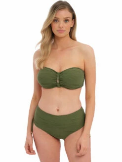 Fantasie Beach Waves Bandeau Bikini Top 15 Fantasie Beach Waves Bandeau Bikini Top -CA Swimsuit Sales Shop FantasieBeachWavesBandeauTopOliveFS502210Set