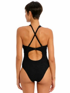 Freya Ibiza Waves One Piece Swimsuit -CA Swimsuit Sales Shop FreyaIbizaWavesOnePieceSwimsuitAS203842BlackBackAlt