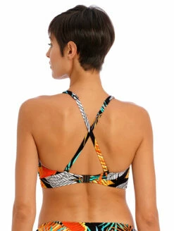 Freya Samba Nights Bralette Bikini Top -CA Swimsuit Sales Shop FreyaSambaNightsBraletteBikiniTopAS20414MultiLeavesBackAlt