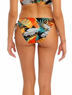 Freya Samba Nights Tie Side Bikini Brief -CA Swimsuit Sales Shop FreyaSambaNightsTieSideBikiniBriefAS204475MultiLeavesBack