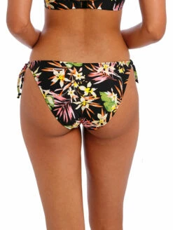 Freya Savana Sunset Tie Side Bikini Brief -CA Swimsuit Sales Shop FreyaSavannaSunsetTieSideBikiniBriefAS204175BlackMultiFloralBack