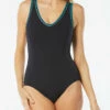 Gabar V-Neck One Piece Swimsuit