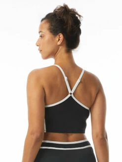 Beach House Racerback Crop Top -CA Swimsuit Sales Shop H22712RacerbackCropBlackBackEdit