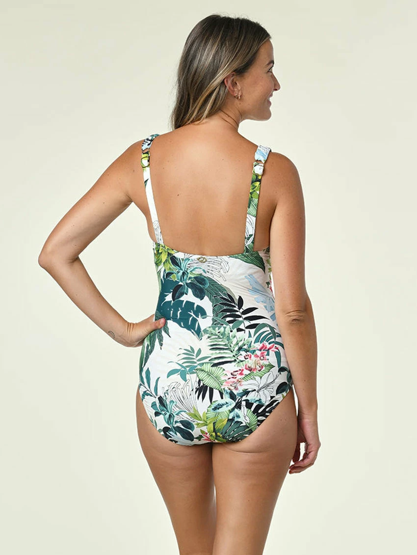 Jantzen Nature Glow Surplice One Piece Swimsuit 2 Jantzen Nature Glow Surplice One Piece Swimsuit - Image 2