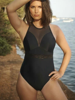 Panache Onyx Chic Plunge One Piece