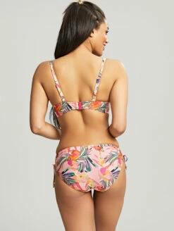 Panache Paradise Balcony Bikini Top -CA Swimsuit Sales Shop SW1632ParadiseBalconnetBikiniTopSW1636ParadiseDrawsideMidiBikiniBriefPinkTropicalBackEdited