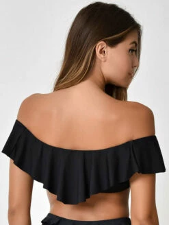 Unique Vintage Ramona Ruffle Swim Top -CA Swimsuit Sales Shop Unique Vintage Ramona Top S 3